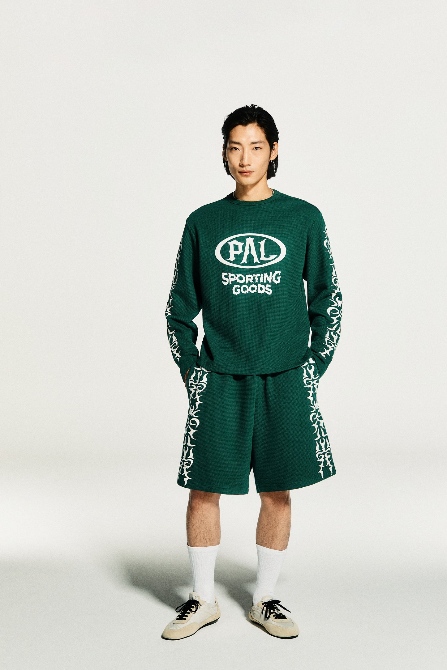 Racing wheels longsleeve waffle knit