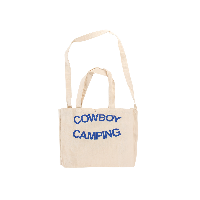 Cowboy Camping Tote Bag Marshmallow