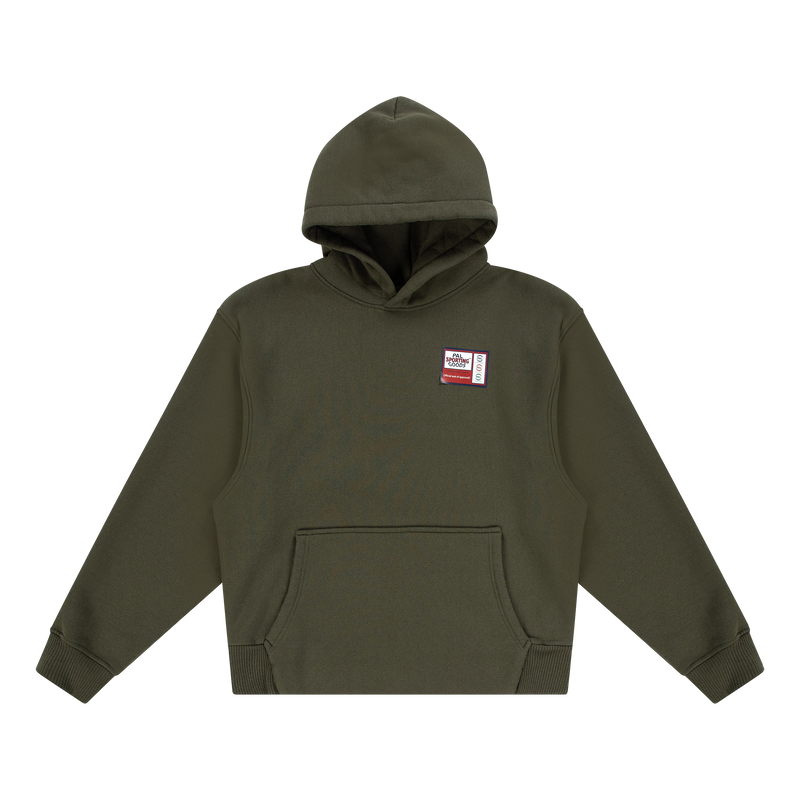 Bricks On The Wall Hoody Military Olive