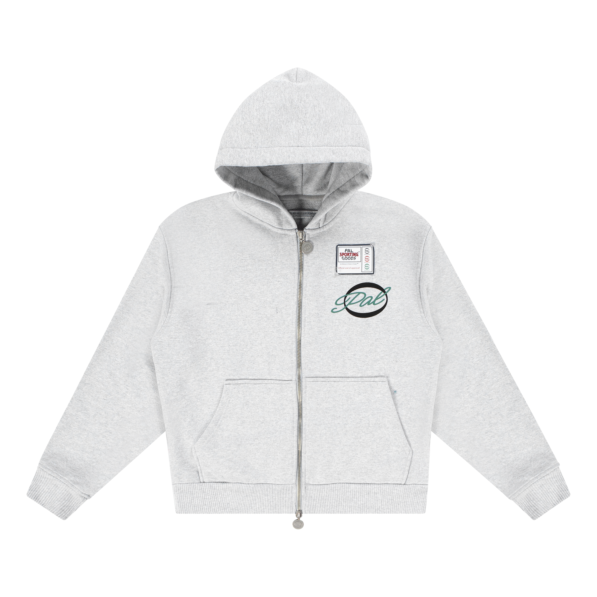 A Pint Of Sheep Full Zip Hoody Light Gray Marl