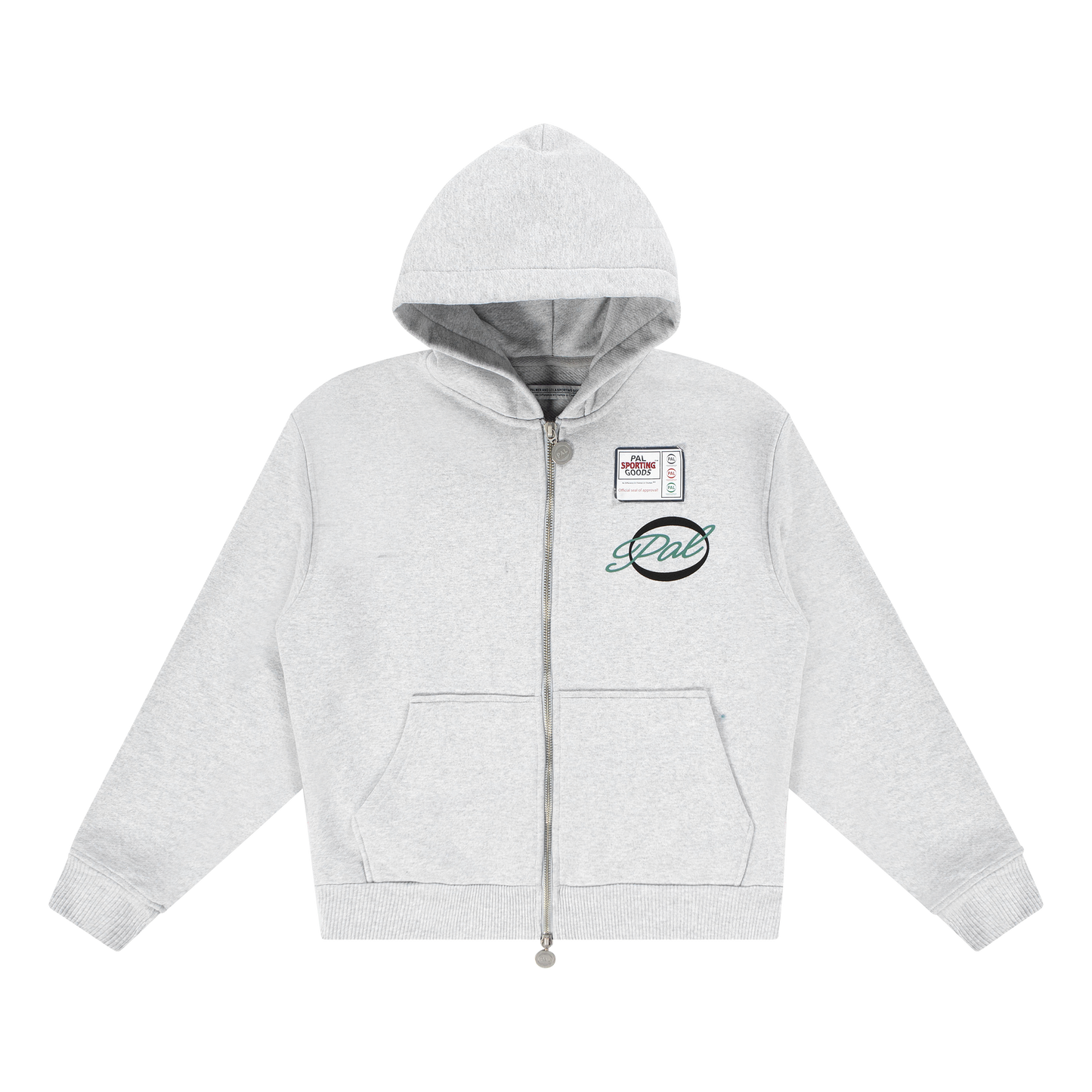 A Pint Of Sheep Full Zip Hoody Light Gray Marl