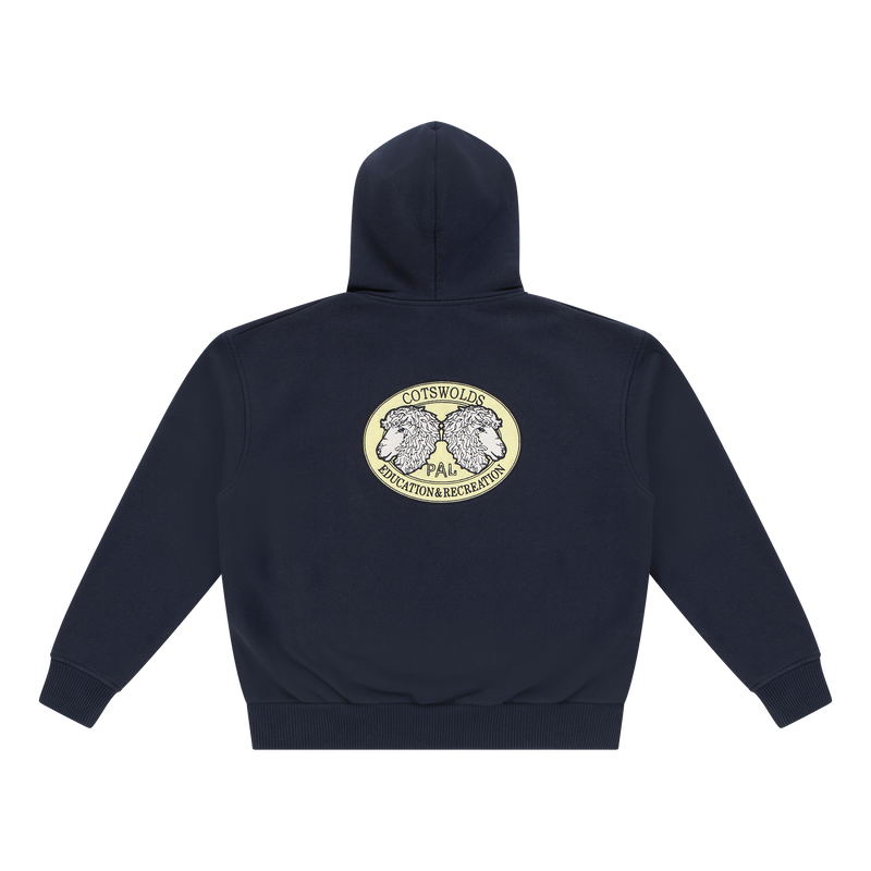 A Pint Of Sheep Full Zip Hoody Maritime Blue