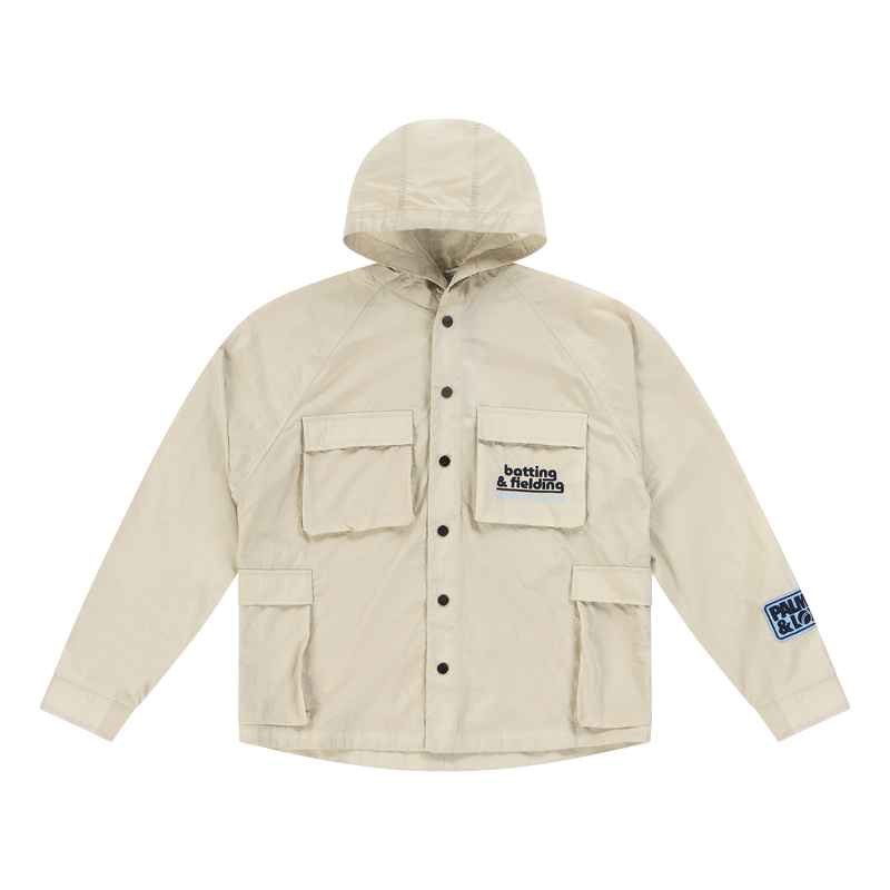 Batting & Fielding Hooded Overshirt Marshmellow