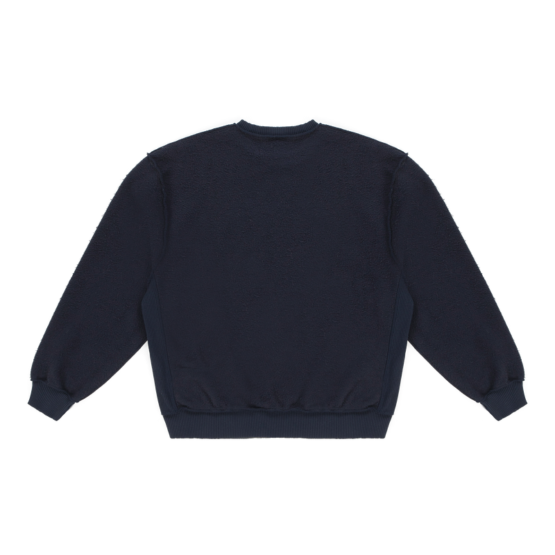 Boundary Inside Out Crewneck Martitime Blue