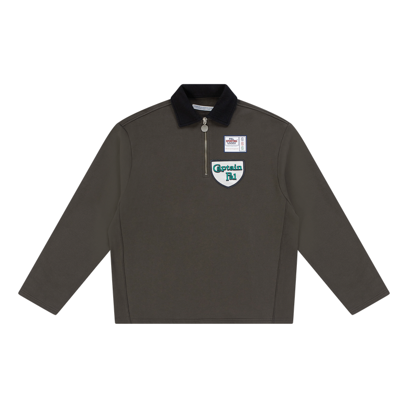 Captain Pal No Cuff Half Zip Beluga