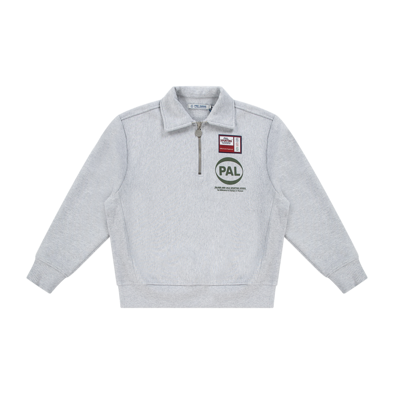 Company Half Zip Light Gray Sage