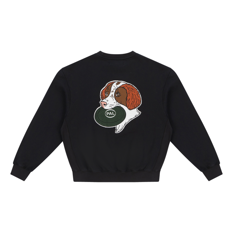 Frisbee The Dog Crewneck Caviar