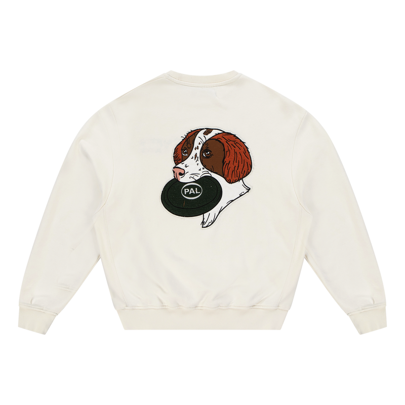 Frisbee The Dog Crewneck Marshmellow