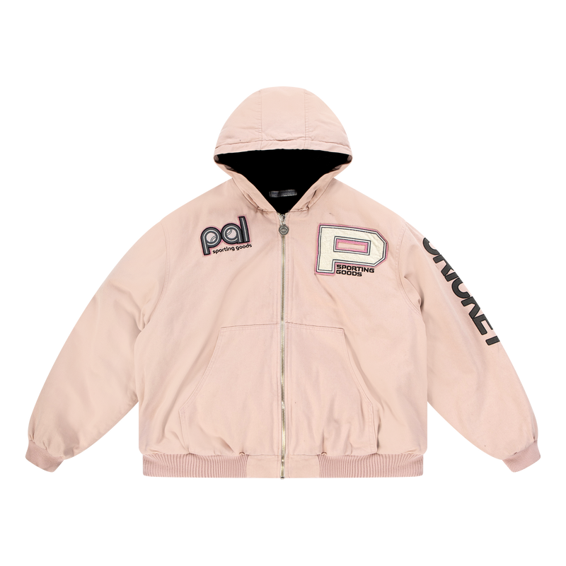 Maiden Full Zip Hooded Jacket Pale Mauve