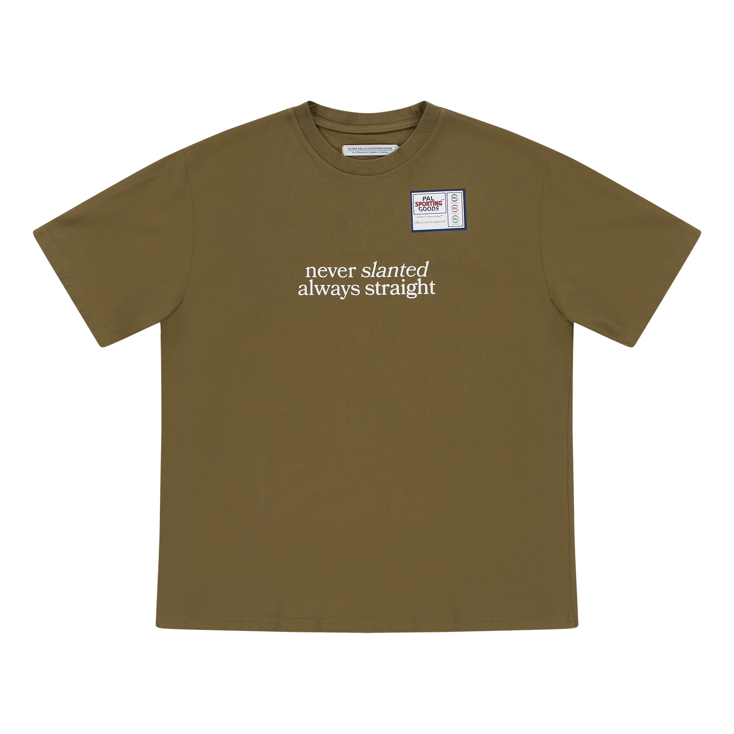 Never Slanted T-shirt Military Olive