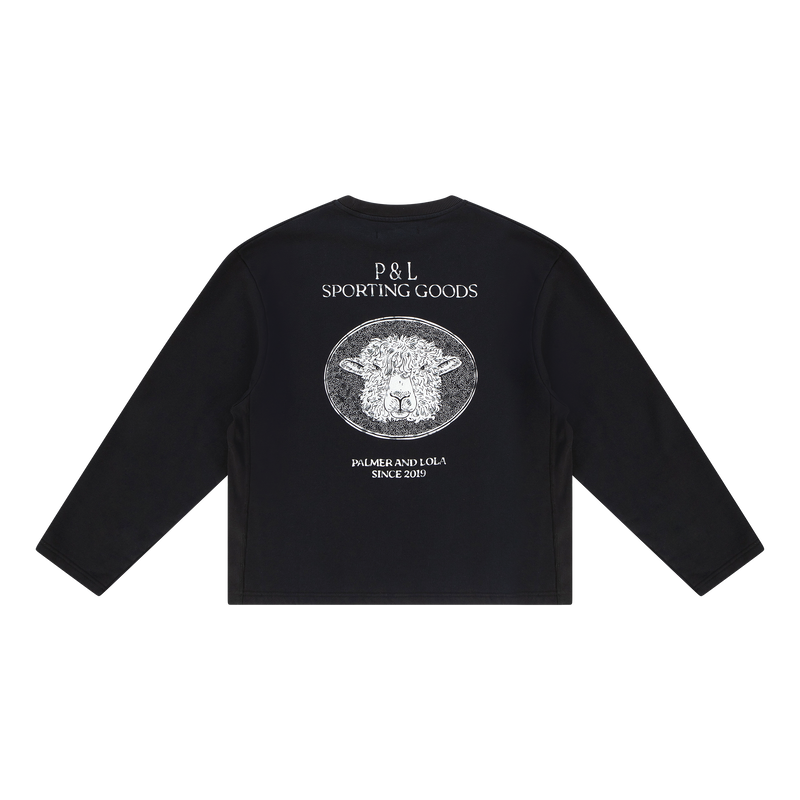 Wolds Crewneck without Cuff Caviar