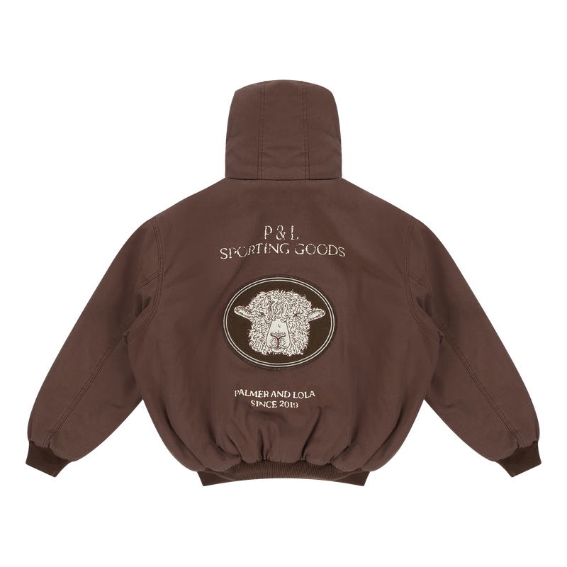 Wolds Full Zip Hooded Jacket Deep Mahogany