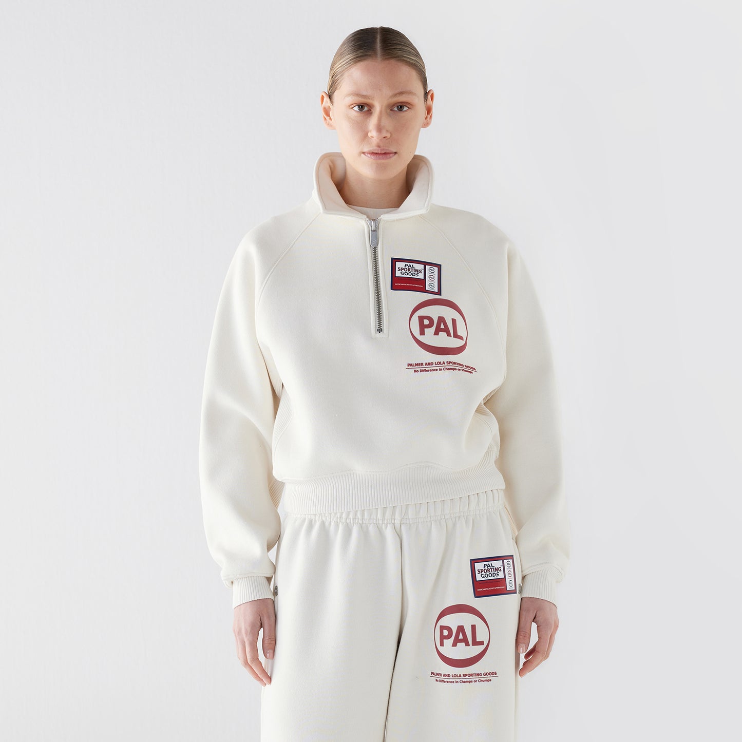 Women's Pre Game Half Zip Marshmallow