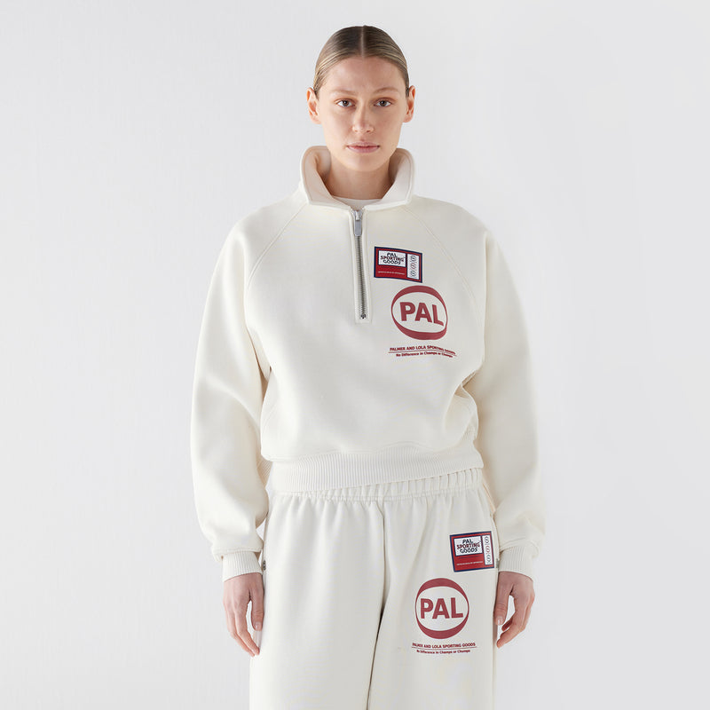 Women's Pre Game Half Zip Marshmallow