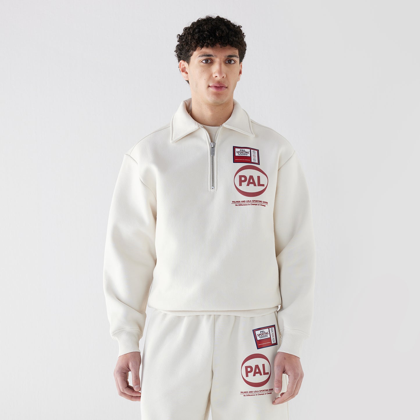 Pre Game Half Zip Marshmallow